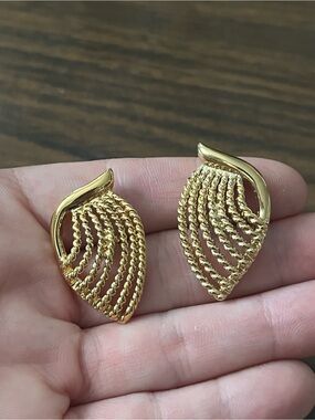 Vintage Napier Gold Earrings